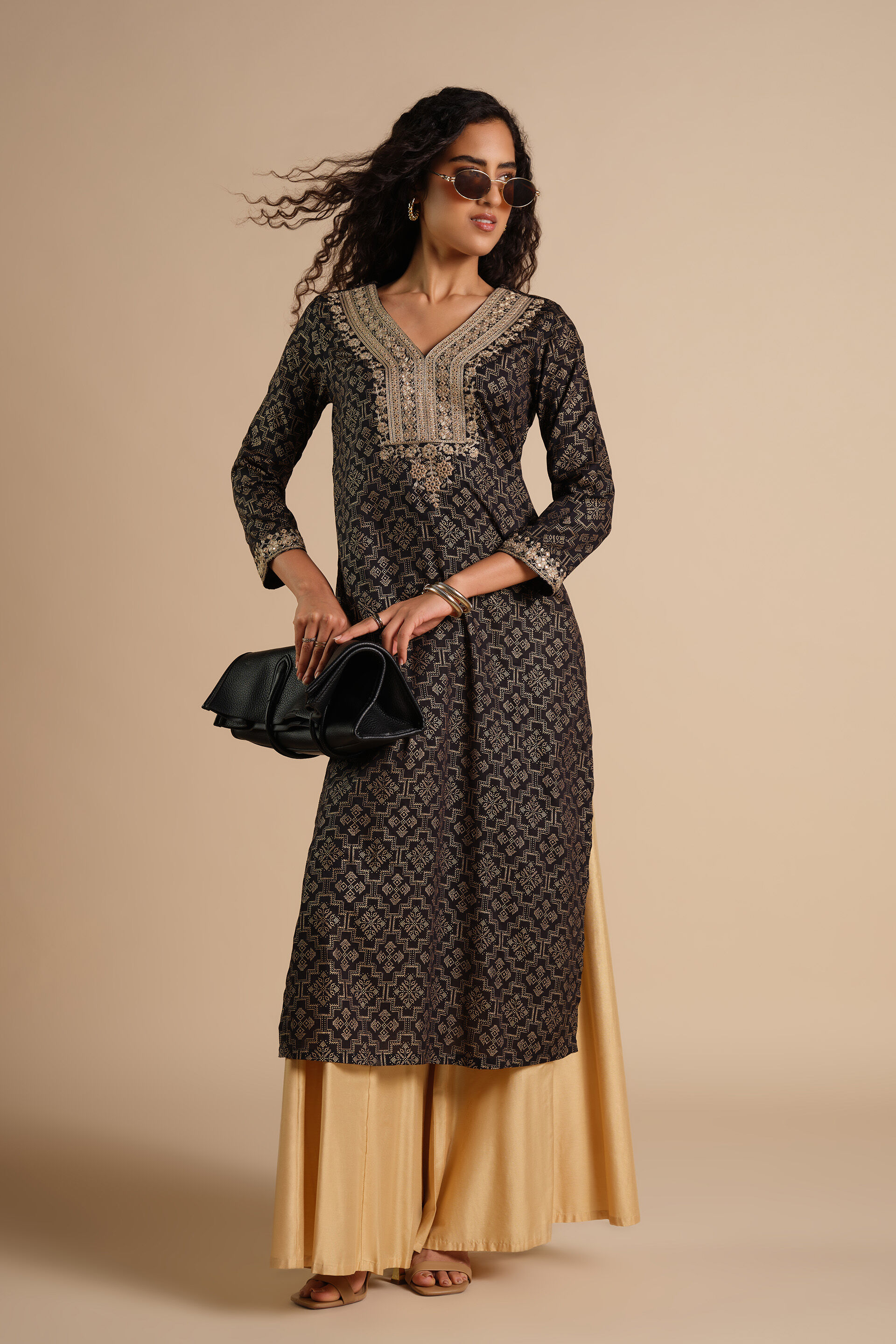 Man-mast Kurta, Black, image 3